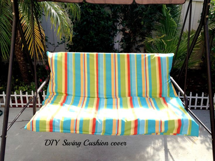 DIY Outdoor Seat Cushions
 DIY Easy Outdoor Swing Cushion Cover