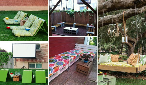 DIY Outdoor Seating Area
 26 Awesome Outside Seating Ideas You Can Make with