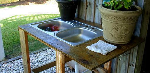 DIY Outdoor Sink Station
 Build Your Own Outdoor Utility Sink