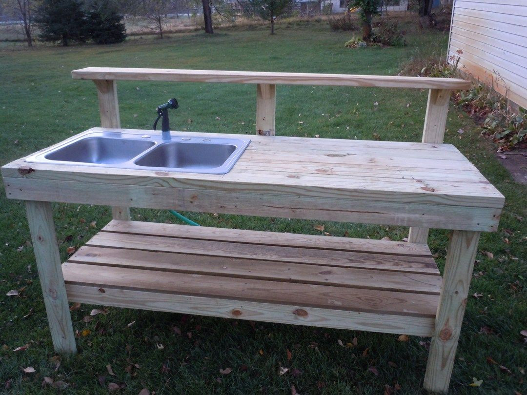 DIY Outdoor Sink Station
 Outdoor Sinks Stations for Water Hose