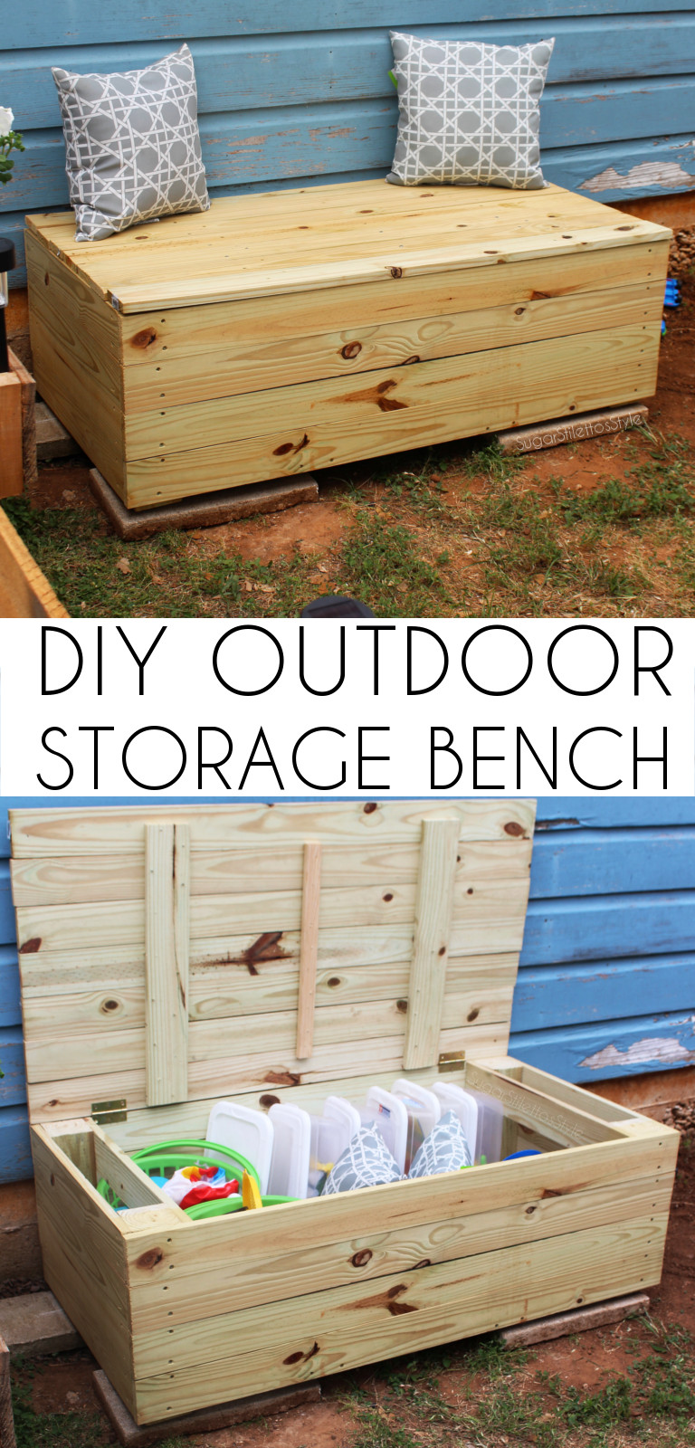 DIY Outdoor Storage Bench
 DIY Outdoor Storage Bench Shaina Glenn