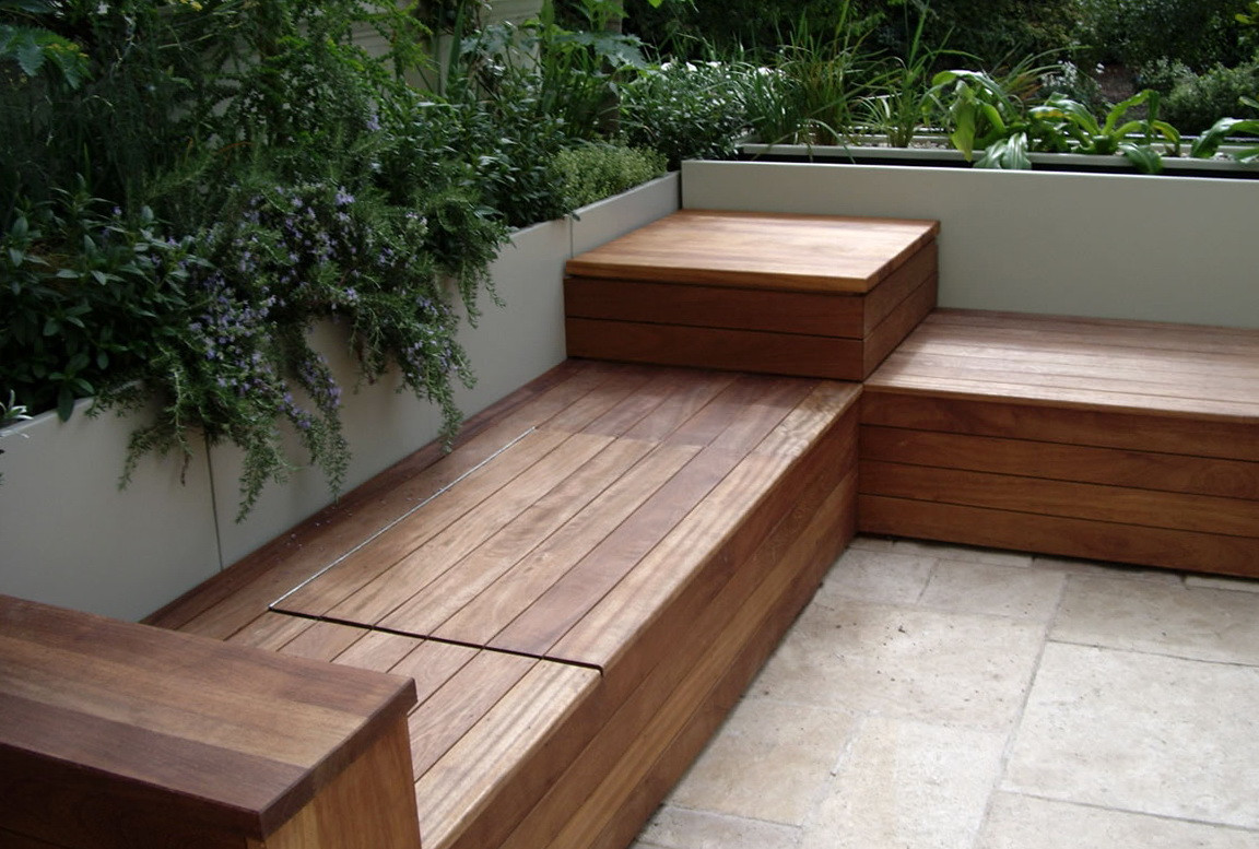 DIY Outdoor Storage Bench
 Magnificent Furniture Wooden Diy Patio Bench As Elegant