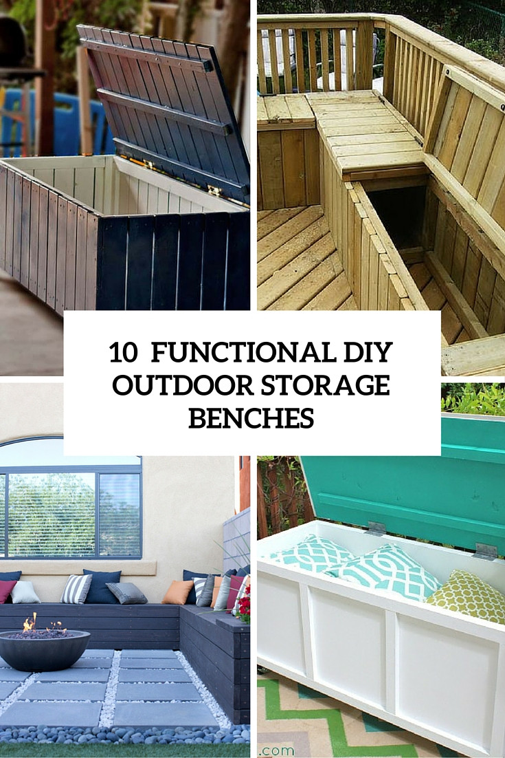 DIY Outdoor Storage Bench
 10 Smart DIY Outdoor Storage Benches Shelterness