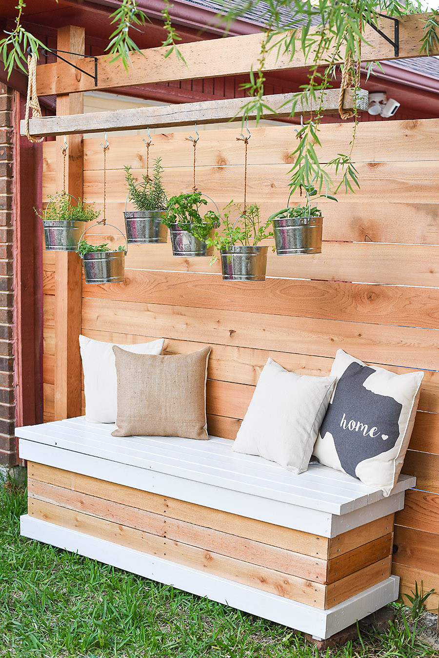 DIY Outdoor Storage Bench
 Outdoor Storage Bench DIY Backyard Box with Hidden