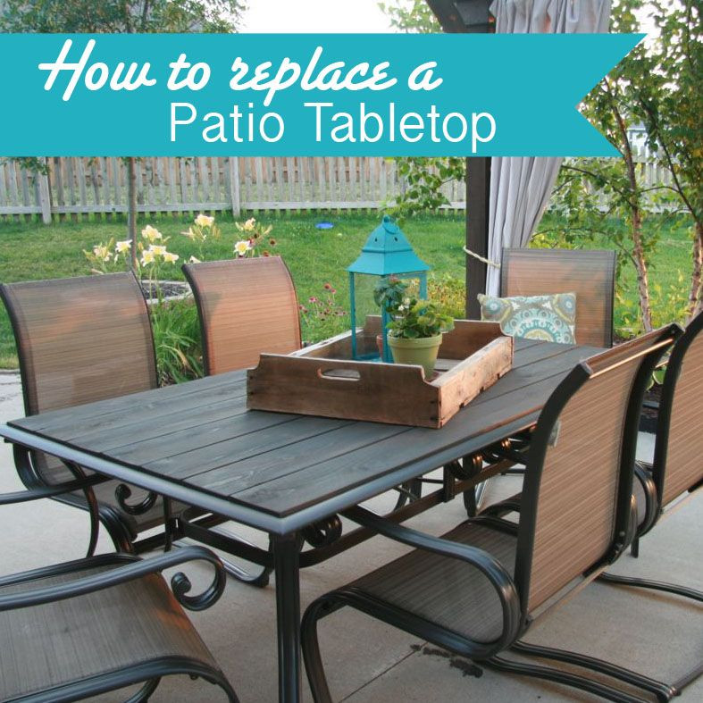DIY Outdoor Table Top Ideas
 Makeover an Outdoor table and refresh chairs