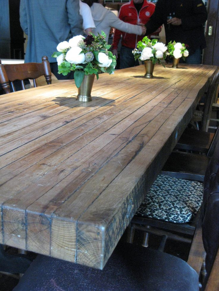 DIY Outdoor Table Top Ideas
 Oh cool idea for bar table planks Bar Lighting