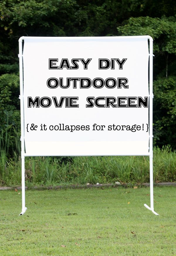 DIY Outdoor Theatre Screen
 How to make an easy DIY outdoor movie screen