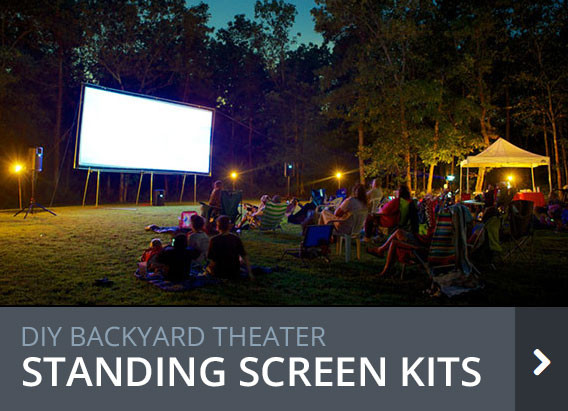 DIY Outdoor Theatre Screen
 DIY Projection Screens for Backyard Theater