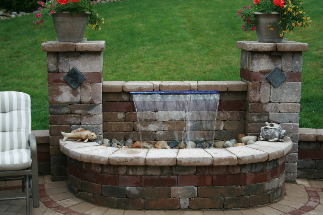 DIY Outdoor Water Fountain Kits
 Pondless Waterfall Wall Indoor Kit Pondless Waterfall