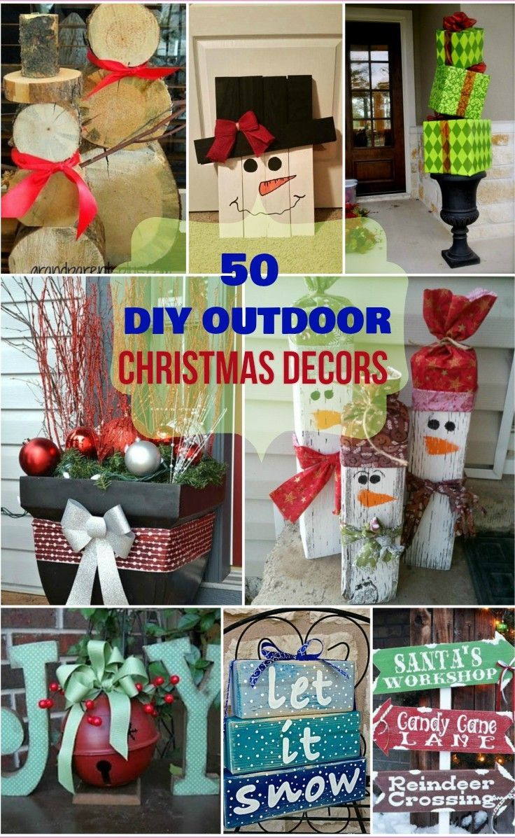 DIY Outside Christmas Decorations
 50 DIY Outdoor Christmas decorations you would surely love