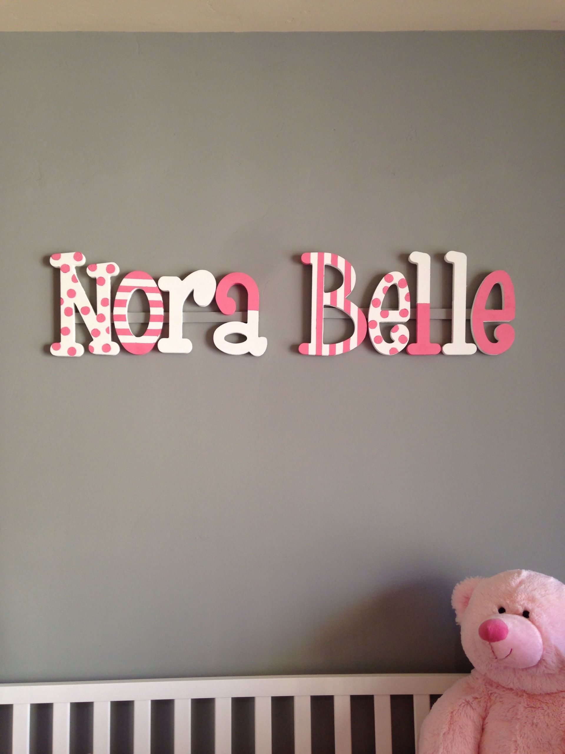 DIY Painting Wooden Letters
 DIY painted wooden letters Nora s Nursery