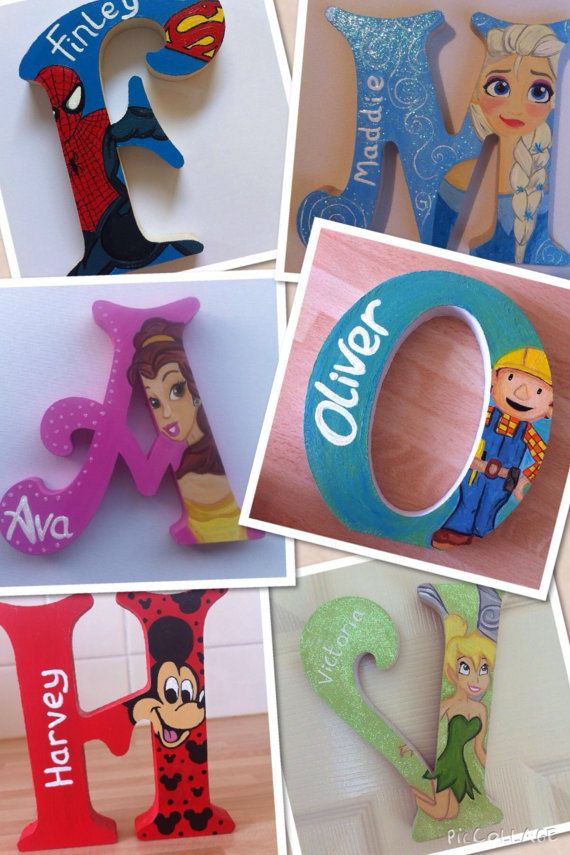 DIY Painting Wooden Letters
 Personalised hand painted wooden letters Children kids
