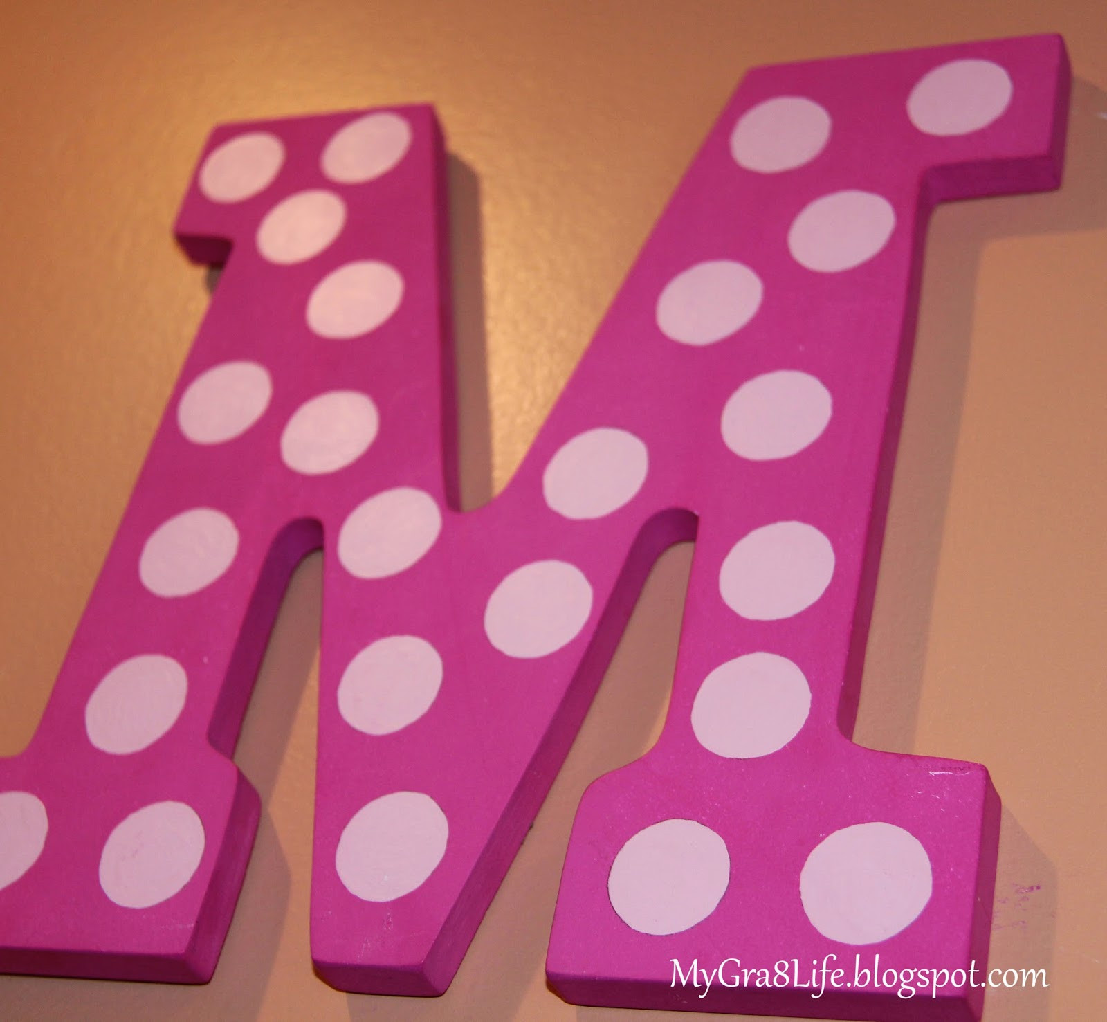 DIY Painting Wooden Letters
 My Gra 8 Life DIY Painted Wooden Letters