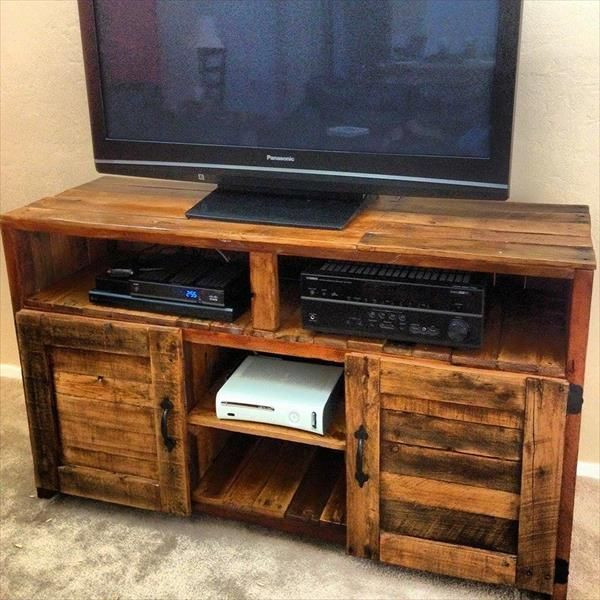 DIY Pallet Tv Stand Plans
 Pallet Tv Stand Plans WoodWorking Projects & Plans