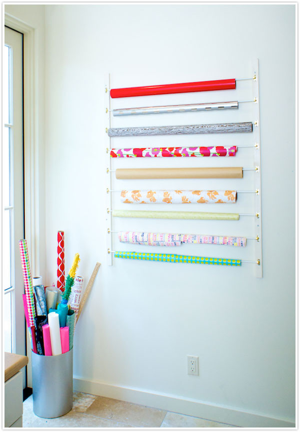 DIY Paper Organizer
 DIY Wrapping Paper Organizer Camille Styles