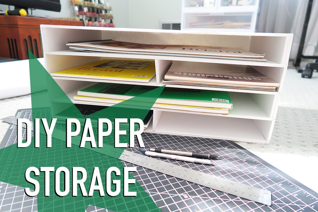 DIY Paper Organizer
 DIY Paper Storage & ANNOUNCEMENT