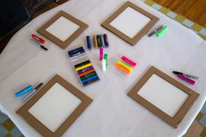 DIY Picture Frames For Kids
 DIY Cardboard Frame with Kids Art as a Handmade Gift Idea