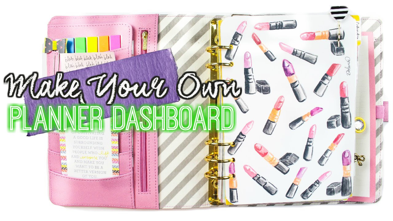 DIY Planner Dashboard
 Make Your Own Planner Dashboard With Any Image
