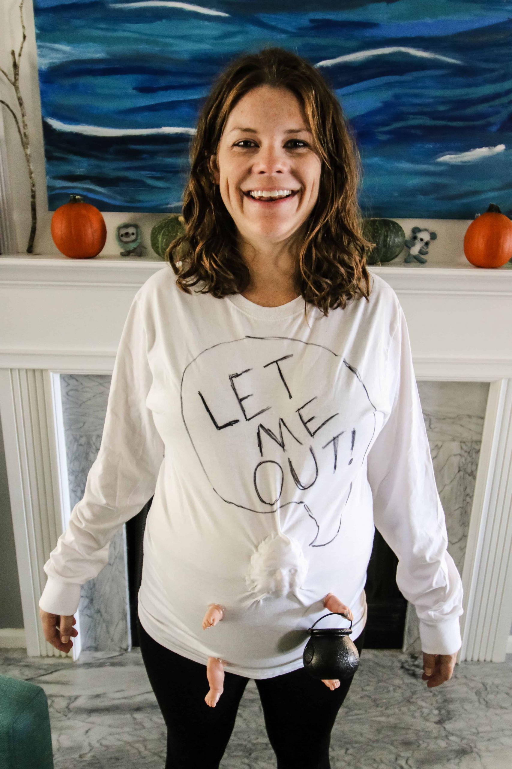 DIY Pregnancy Costume
 Easy Pregnant Halloween Costumes