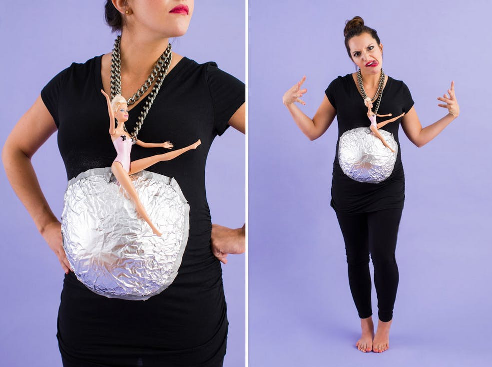 DIY Pregnancy Costume
 8 DIY Maternity Halloween Costumes for Pregnant Women