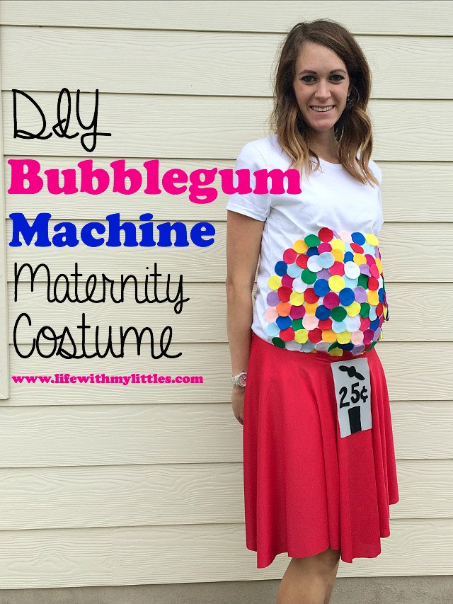 DIY Pregnancy Costume
 DIY Bubblegum Machine Maternity Costume Life With My Littles