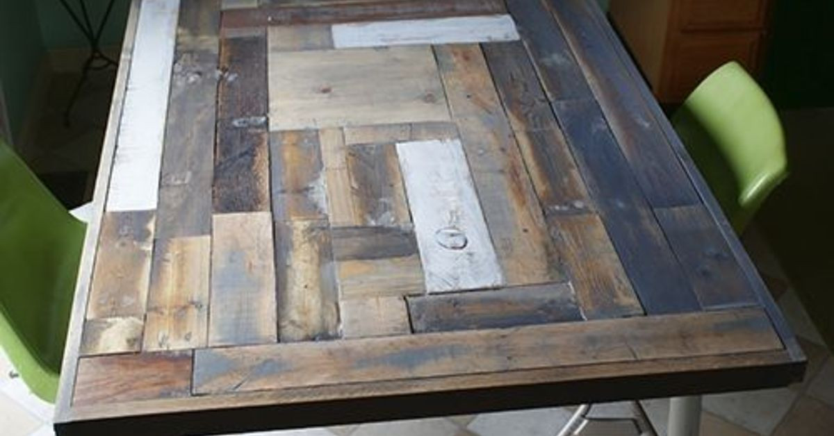 DIY Reclaimed Wood Table Top
 Reclaimed Wood Table Top Resurface DIY