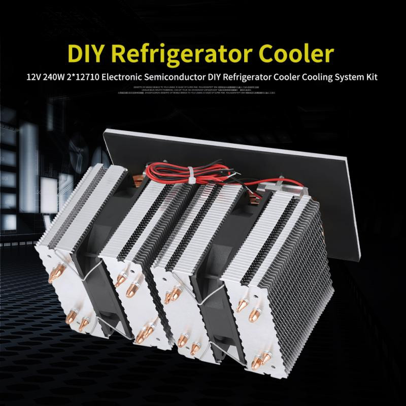 DIY Refrigerator Kit
 240W 12V 2 Electronic Semiconductor Refrigeration