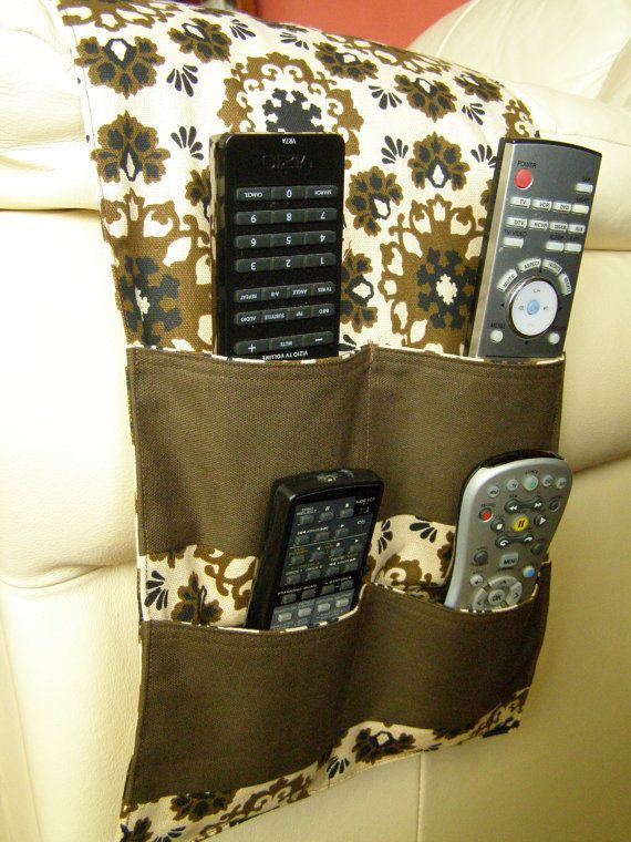DIY Remote Control Organizer
 Organizer Caddy TV Remote Control Holder 4 pocket brown