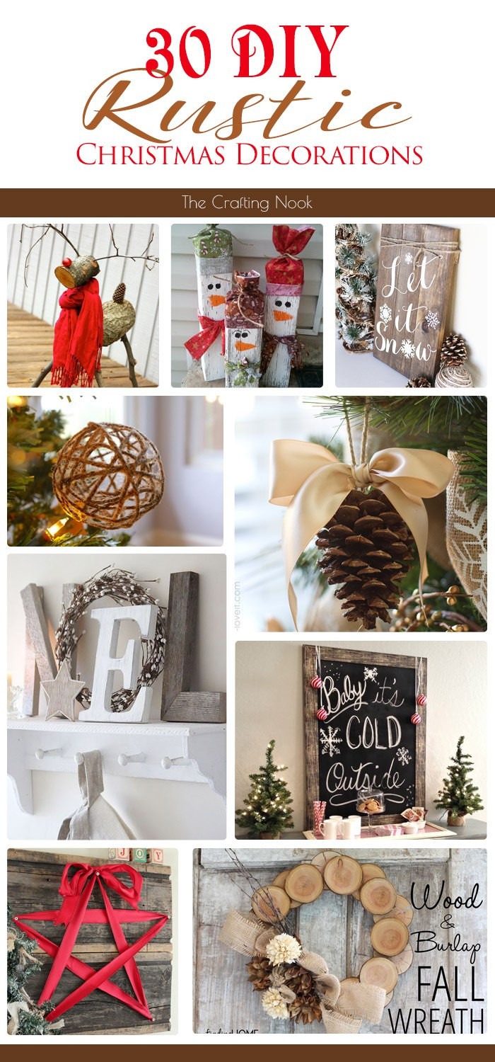 DIY Rustic Decorating Ideas
 30 DIY Rustic Christmas Decorations
