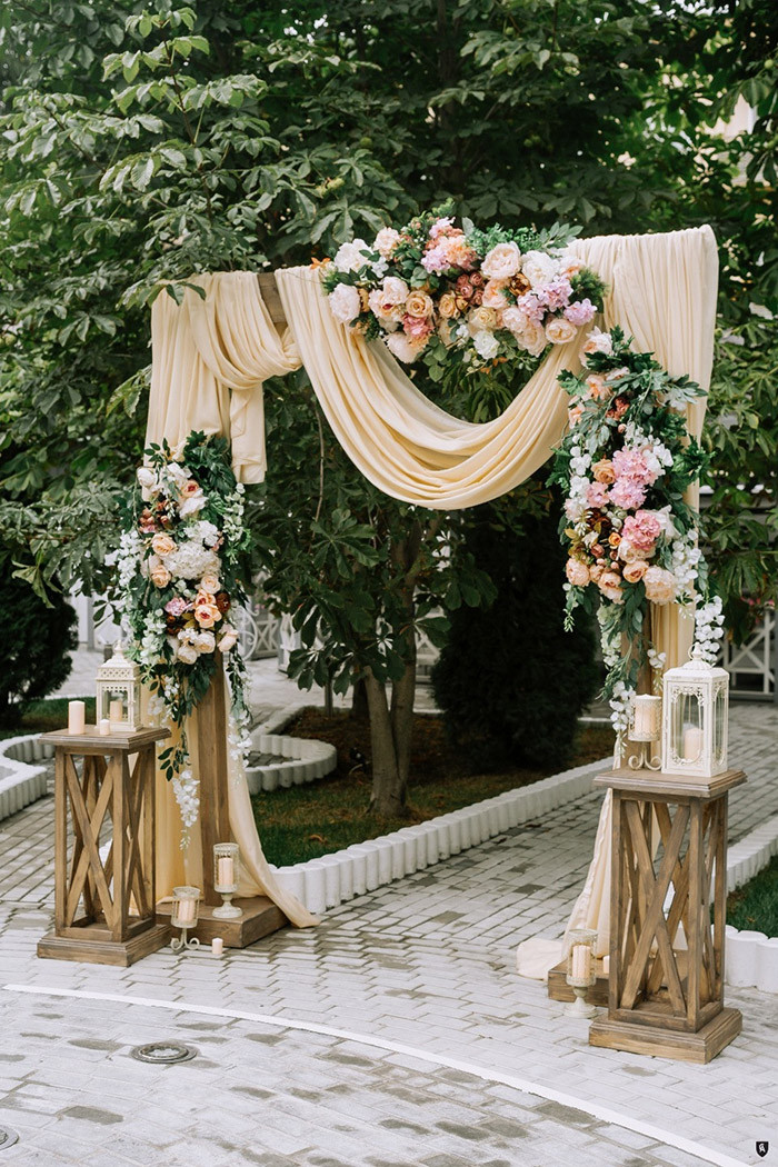 DIY Rustic Wedding Arch
 25 Inspirational Wedding Ceremony Arbor & Arch Ideas