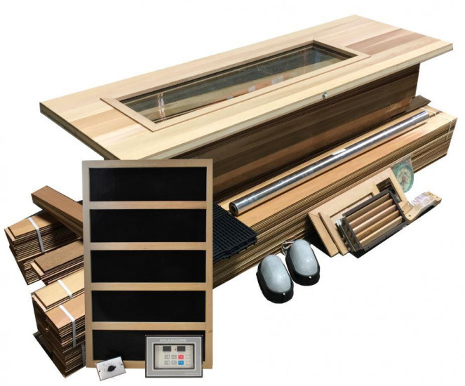 DIY Sauna Kit
 DIY Sauna Kit 5 x 5 3600 Watt Infared Heater