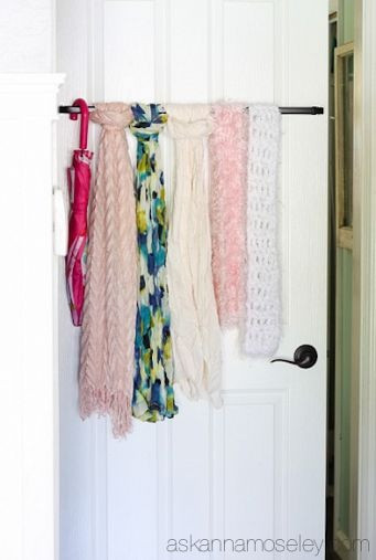 DIY Scarf Rack
 23 best images about Scarf Hangers on Pinterest