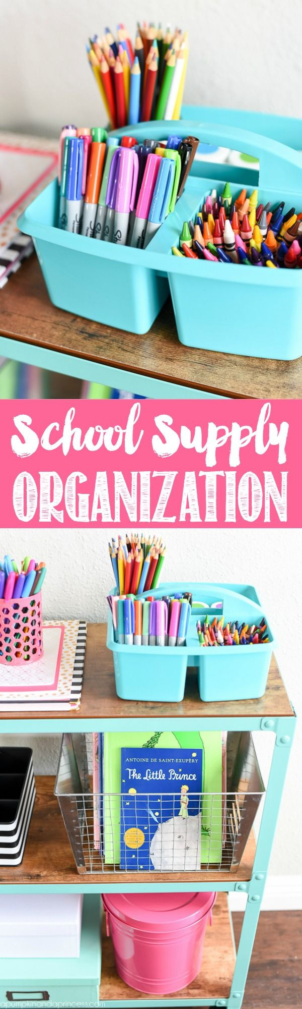 DIY School Organization Ideas
 School Supply Organization