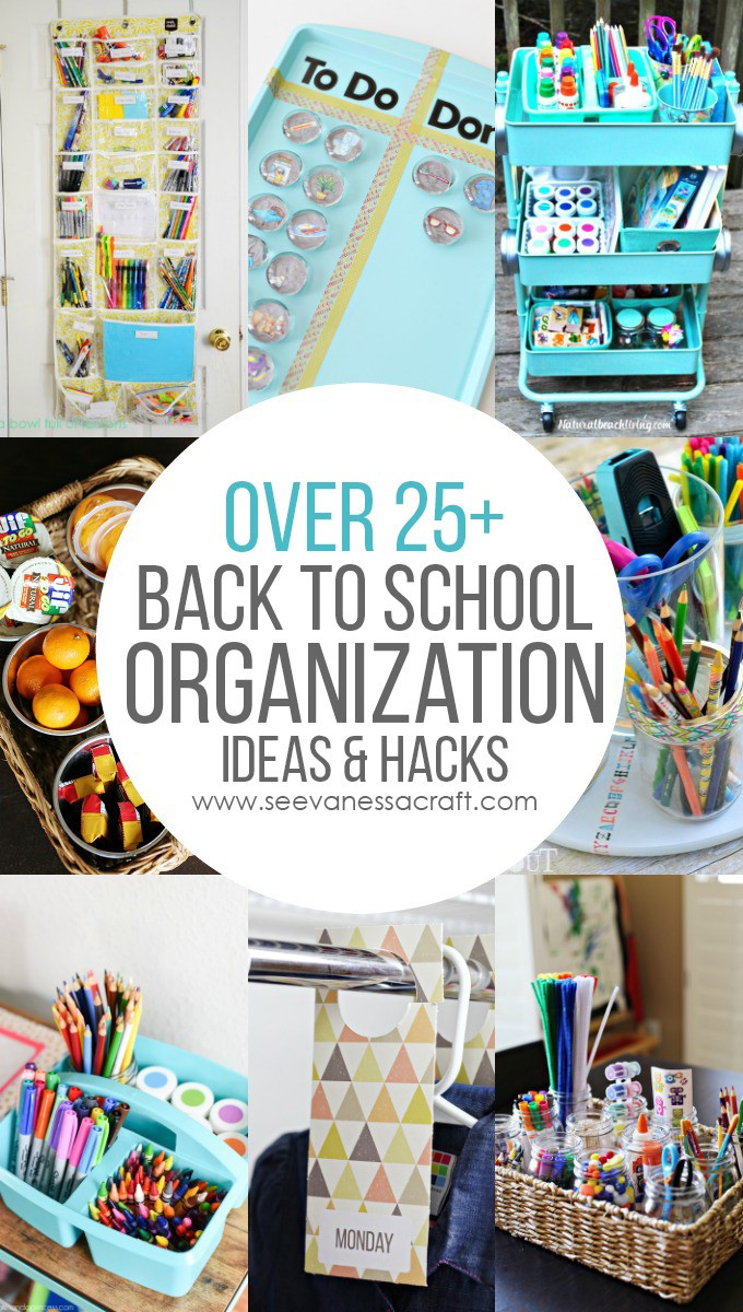 DIY School Organization Ideas
 Kid Friendly 25 Back to School Organization Ideas and