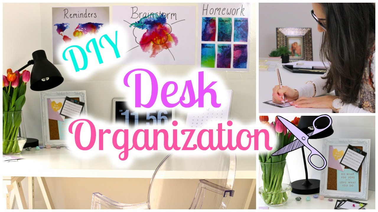 DIY School Organization Ideas
 DIY Desk Decor and Organization Ideas