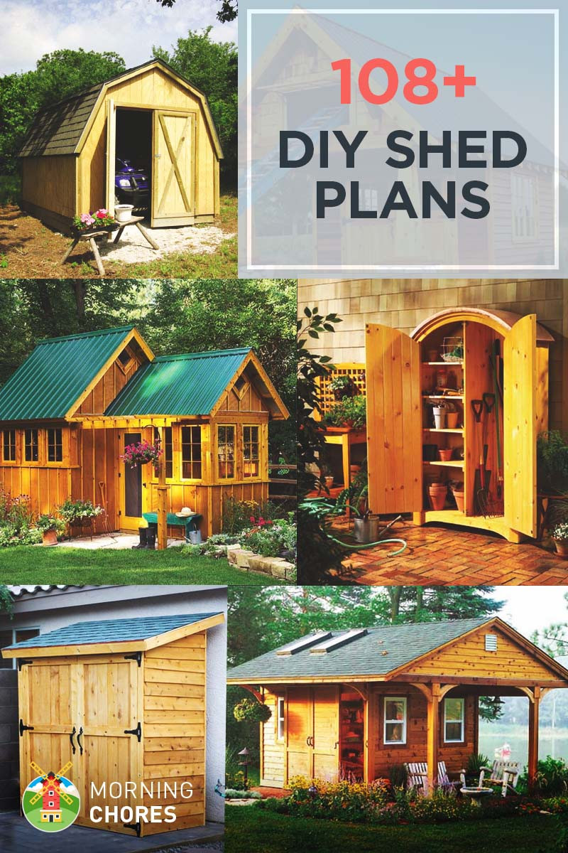 DIY Shed Plans
 108 DIY Shed Plans with Detailed Step by Step Tutorials Free