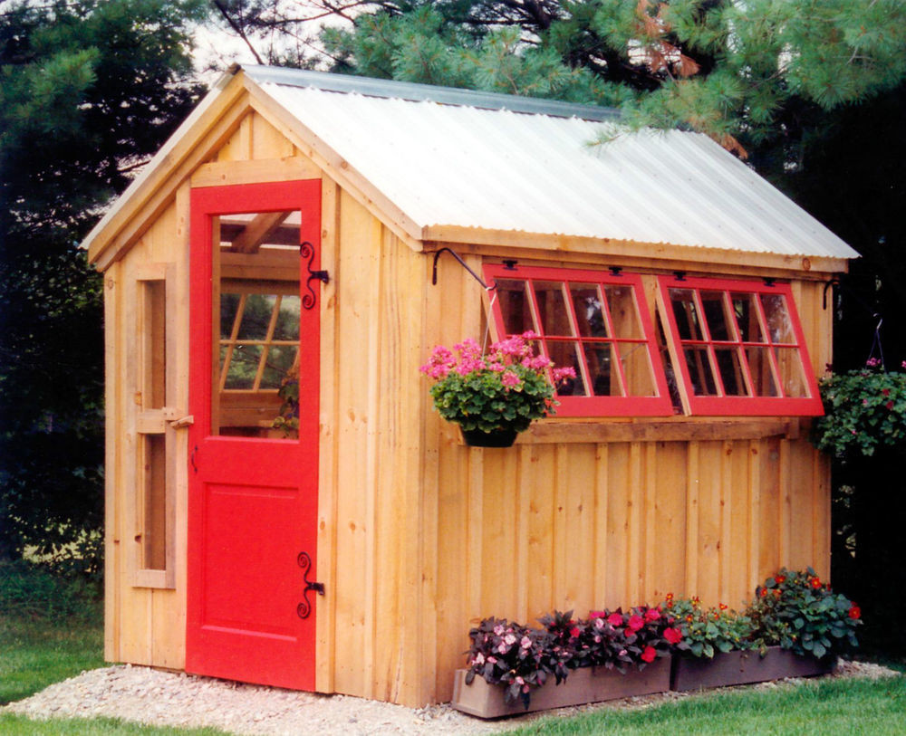 DIY Shed Plans
 DIY PLANS 6 x 8 Greenhouse Storage Shed Garden Tool