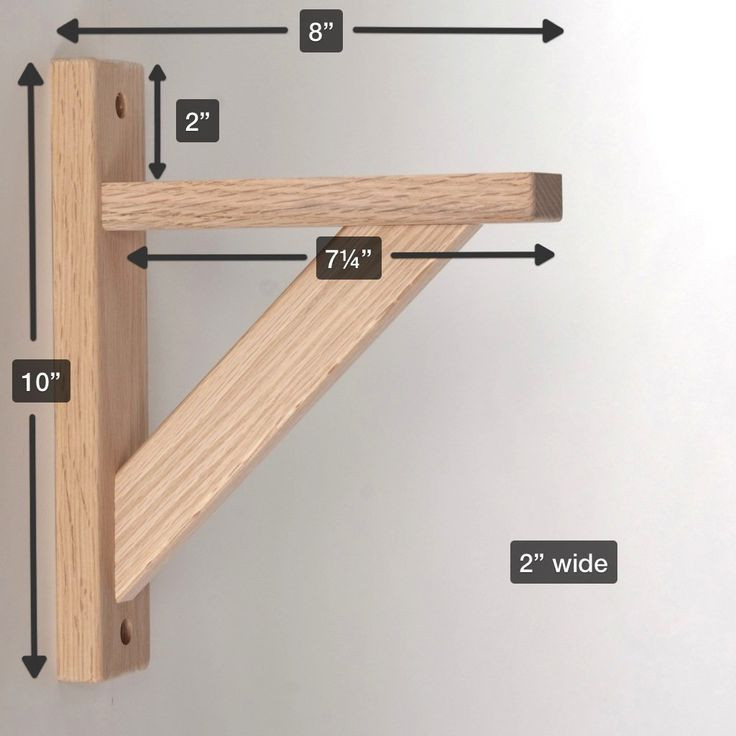 DIY Shelving Brackets
 Amazon Wood Shelf Bracket Oak Straight 8 Hardware