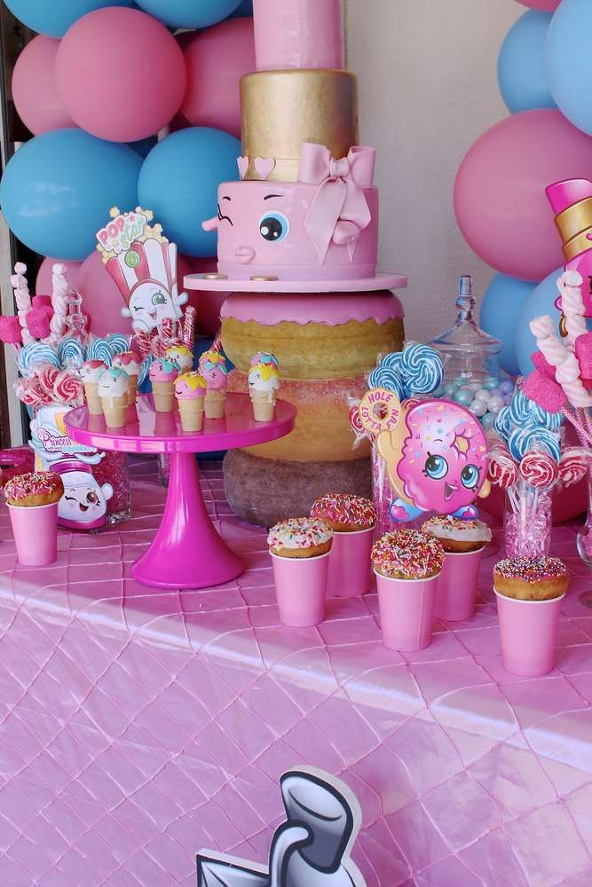 DIY Shopkins Party Decorations
 Sweet Shopkins birthday party See more party ideas at