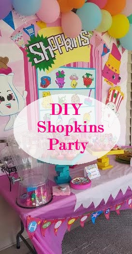 DIY Shopkins Party Decorations
 Mrs Sheets & Co DIY Shopkins Birthday Party