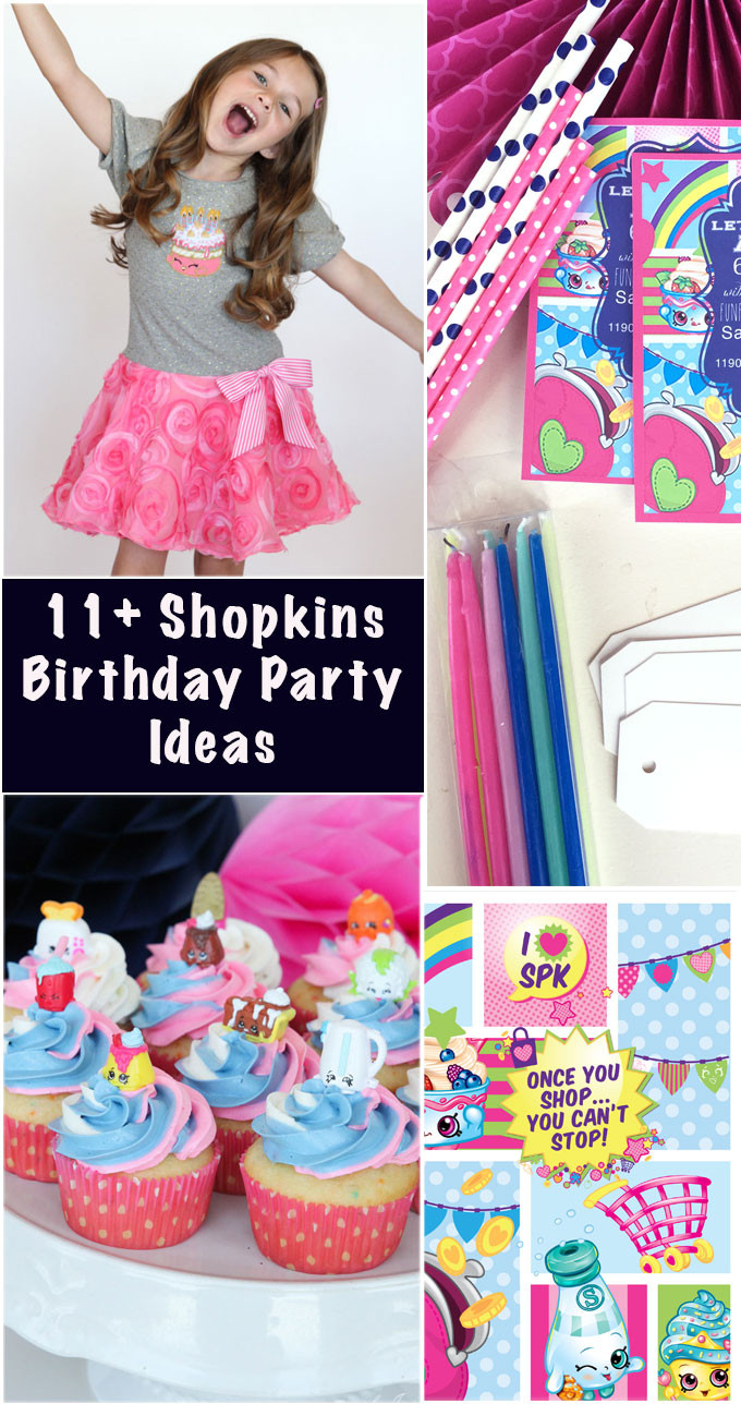DIY Shopkins Party Decorations
 Shopkins Birthday Party Ideas girl Inspired