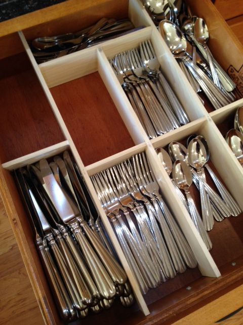 DIY Silverware Drawer Organizer
 15 Great Storage Ideas For The Kitchen Anyone Can Do 2