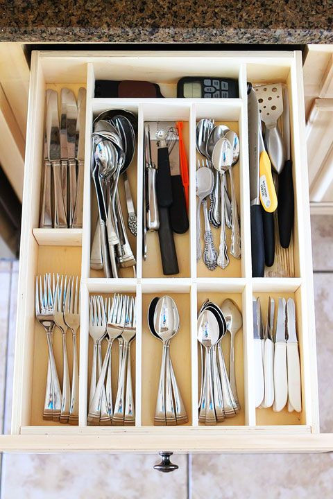 DIY Silverware Drawer Organizer
 DIY Kitchen Utensil Drawer Organizer Easy