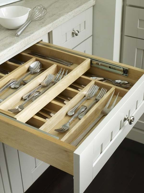 DIY Silverware Drawer Organizer
 Top 27 Clever and Cute DIY Cutlery Storage Solutions