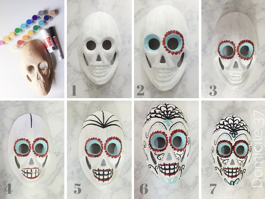 DIY Skull Mask
 DIY Painted Sugar Skull Mask