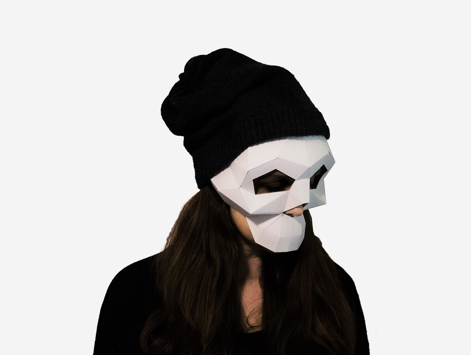 DIY Skull Mask
 Half Skull Mask DIY printable GOT Head Instant Pdf