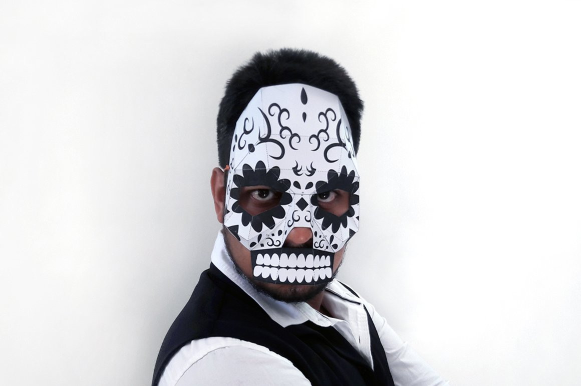 DIY Skull Mask
 DIY Sugar Skull Mask 3d papercrafts Templates