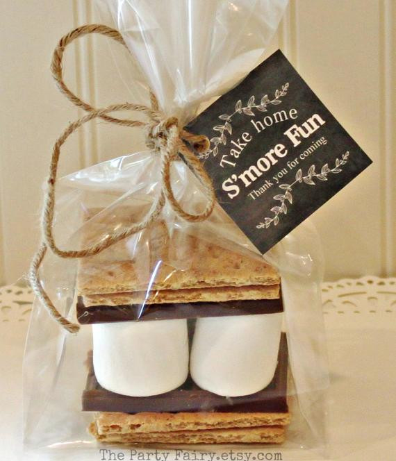 DIY Smores Wedding Favor
 S mores Party Favor Kits 12 S mores Favor Kits by