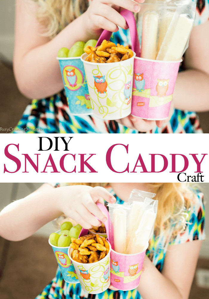 DIY Snacks For Kids
 Easy DIY Kids Snack Caddy Craft Tutorial
