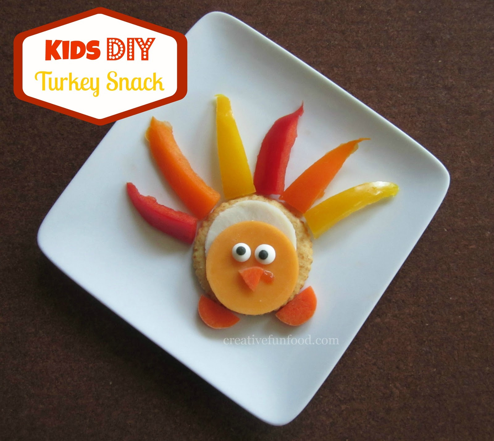 DIY Snacks For Kids
 Creative Food Kid s DIY Turkey Snack
